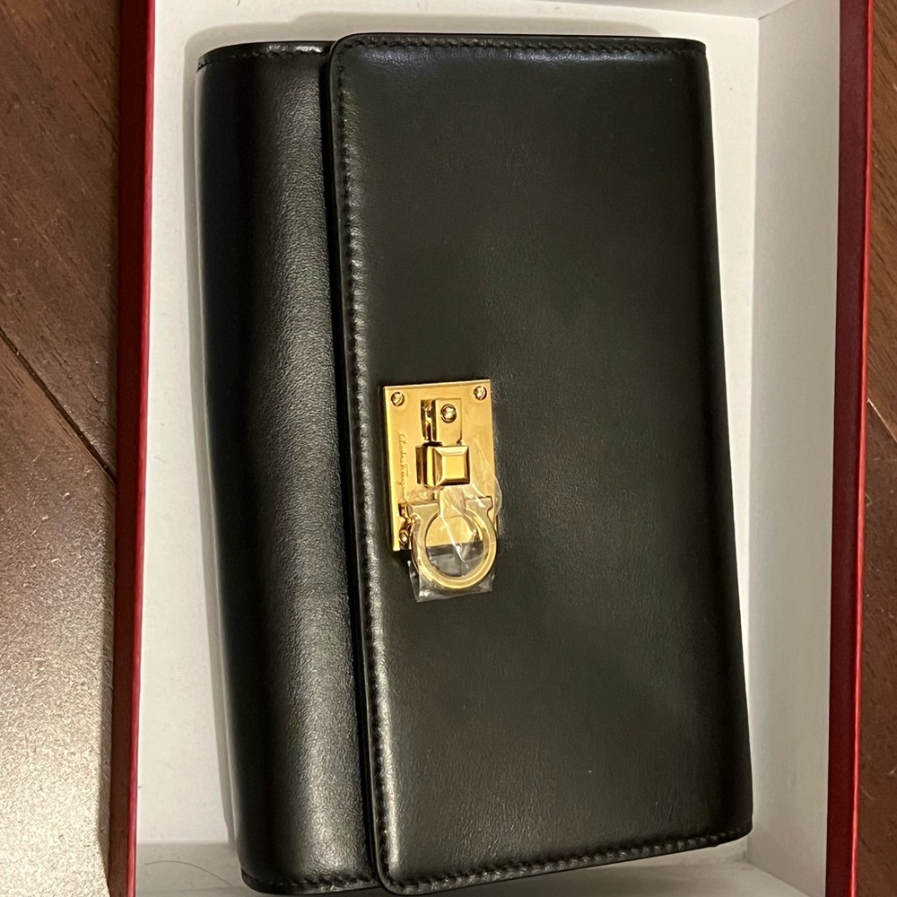 Ferragamo wallet on a chain purse Brand New